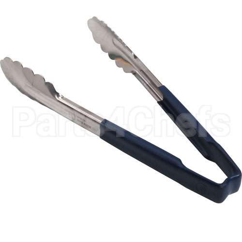 4780930 Compatible Vollrath Tong Blue/Ss 9.5 In Scallop Grip