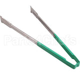 4791670 Compatible Vollrath Tong Green/Ss 16In Flat Grip