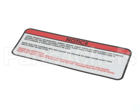 48389 Nemco Label, Notice, 6625