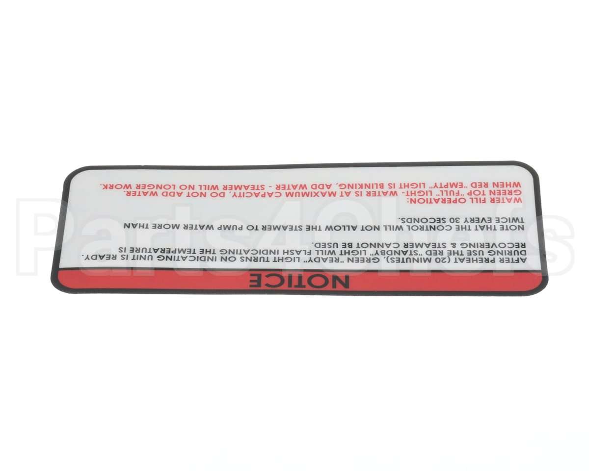 48389 Nemco Label, Notice, 6625