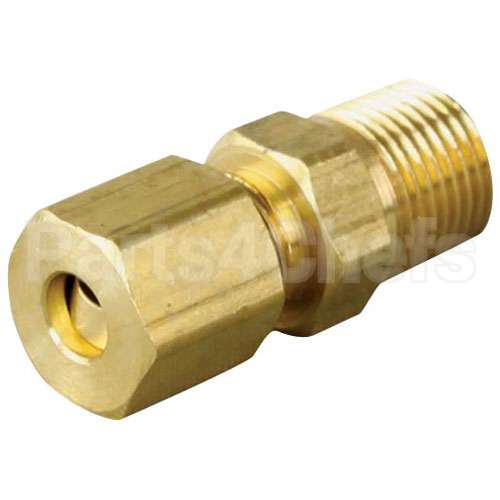 498342 Compatible Hobart Male Connector 1/8" Mpt X 3/16" Cc