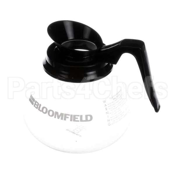 4H-REG10112BL1 Compatible Bloomfield Glass Decanter / Black Handle