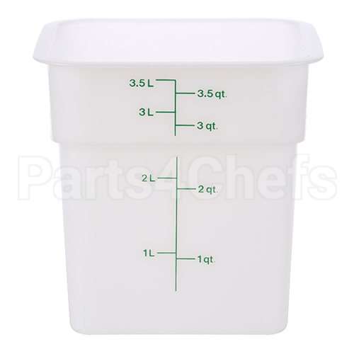 4SFSP-148 Compatible Cambro Container Sq 4Qt -148 Poly/White