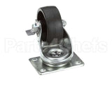 50-0058 Nu-Vu Caster,Locking,3"X1-1/4