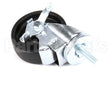 50205 Continental Refrigeration Caster, Stem (4 W/ Brake) (5Total Hgt)