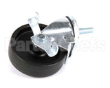 50205 Continental Refrigeration Caster, Stem (4 W/ Brake) (5Total Hgt)