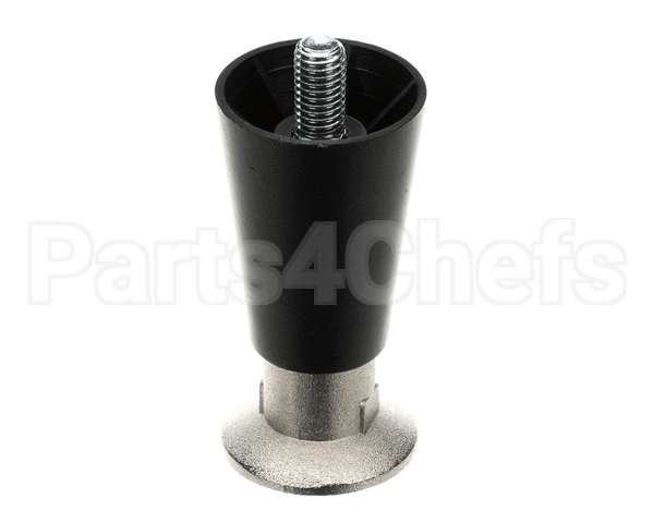 50206 Continental Refrigeration Legs, 4" Black (Adjustable Up To 5-1/4")