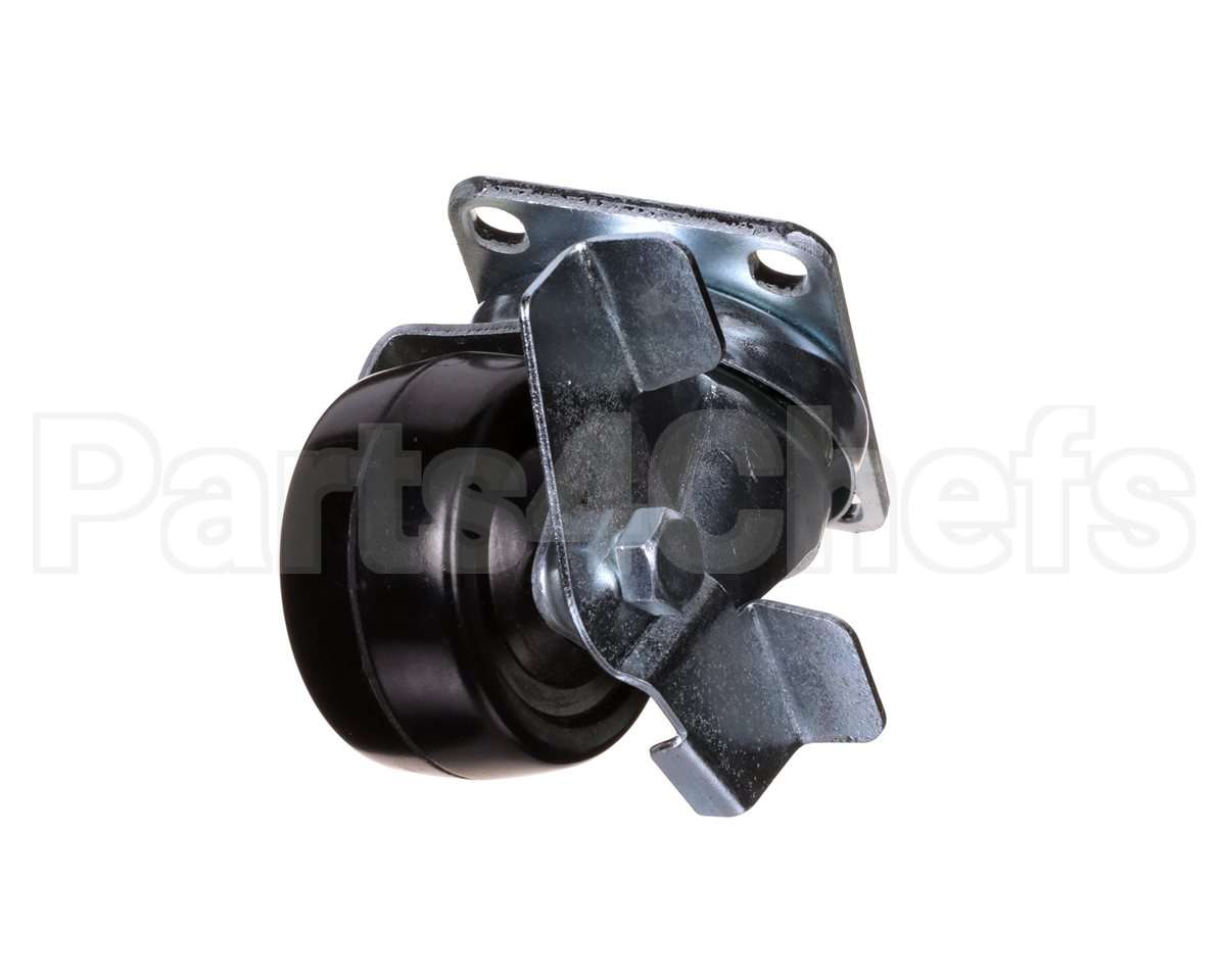 50232 Continental Refrigeration Caster, Flat Plate (2-1/2" W/Brake) (3-1