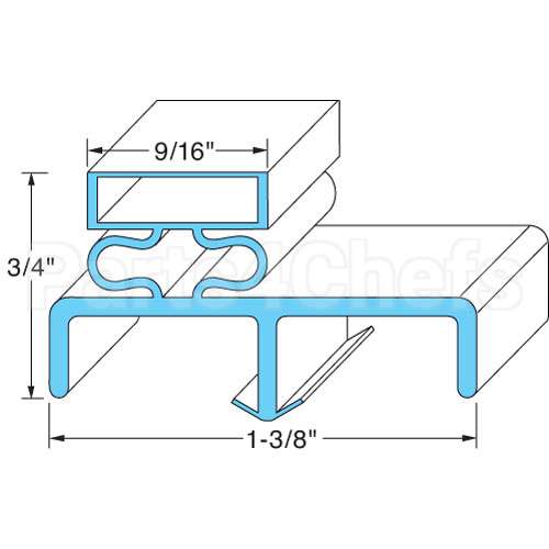50600803 Compatible Victory Door Gasket 25 1/4" X 58"