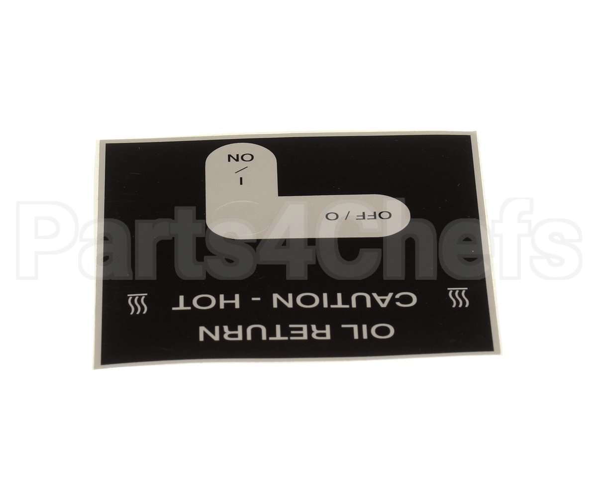 50787 Henny Penny Label - Oil Return