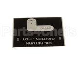 50787 Henny Penny Label - Oil Return