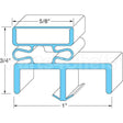 50907001 Compatible Beverage Air Door Gasket 23" X57-3/4"