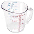 50MCCW135 Compatible Cambro 1 Pt Measuring Cup-135 Clear