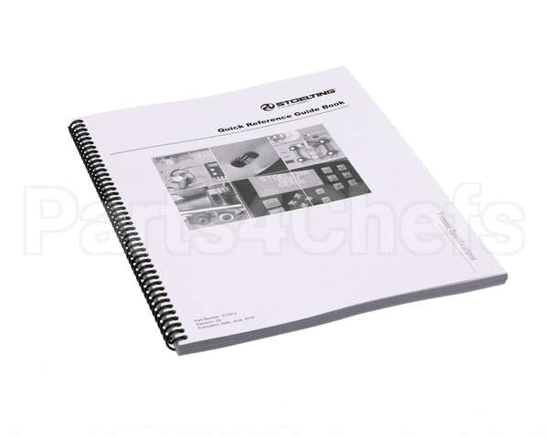 513512 Stoelting Manual Frzr Spec Quck Ref Book