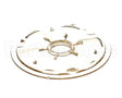 52112.0001 Bunn Sprayhead, Back Flat Plastic .750-16