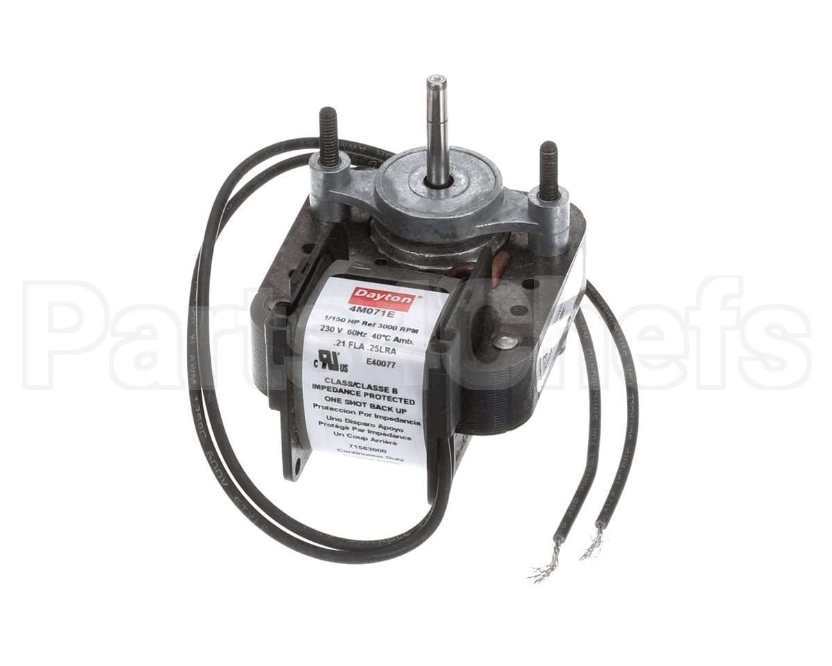 522307 Stoelting Motor; Fan 1250 Hp 3000Rpm
