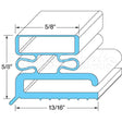 53271-2565 Compatible Vollrath Door Gasket 23 1/2" X 59 1/2"
