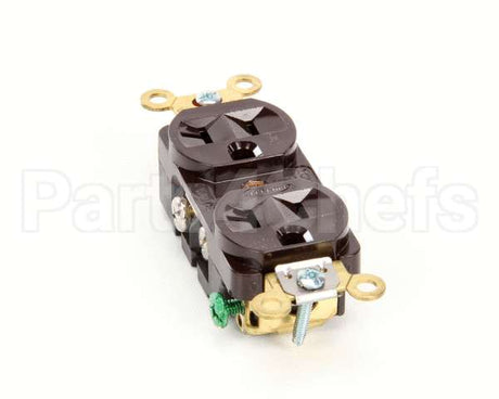 5352AB Hubbell Lighting Duplex Rcpt Brown 20A 125V