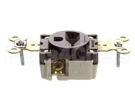 5461 Hubbell Lighting Sgl Wall Receptacle Wdyrc