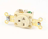 5461I Hubbell Lighting Ivory Single Receptacle
