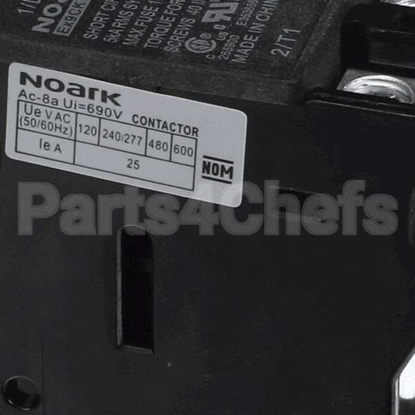 550008225 Compatible Kolpak Contactor, 25A, 3Pl, Non Reversing 208/2