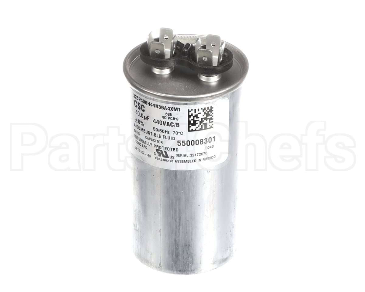 550008301 Kolpak Capacitor Run 40 Mfd @ 440V Ngm 325P406H