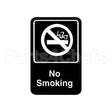 5613 Compatible Vollrath Sign, No Smoking, Black, 6X9"