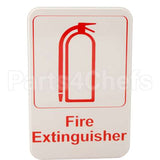 5618 Compatible Traex Sign, Fire Extinguisher, 6X9"