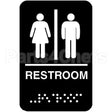 5633 Compatible Traex Braille Restroom Sign 6 X 9 In