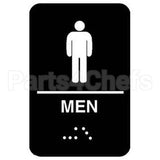 5635 Compatible Traex Sign, Men"S, Braille, 6X9"