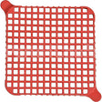 56381-1 Compatible Nemco Gasket, Cleaning(Red, 1/4"Dice)