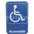5644 Compatible Traex Sign, Handicap, Blue, 6X9"