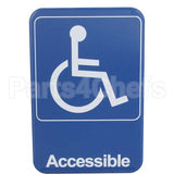 5644 Compatible Traex Sign, Handicap, Blue, 6X9"