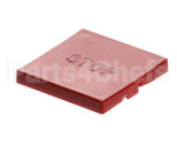5708-6116 Oliver Button-Sq Red W/Stop Mrk,Short