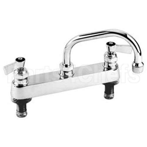 57673 Compatible Fisher Faucet, 8"Dk, Leadfree, Ss, 14"Sp