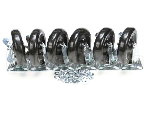 57785 Perlick Caster Kit, Set Of 6, 6 1/8