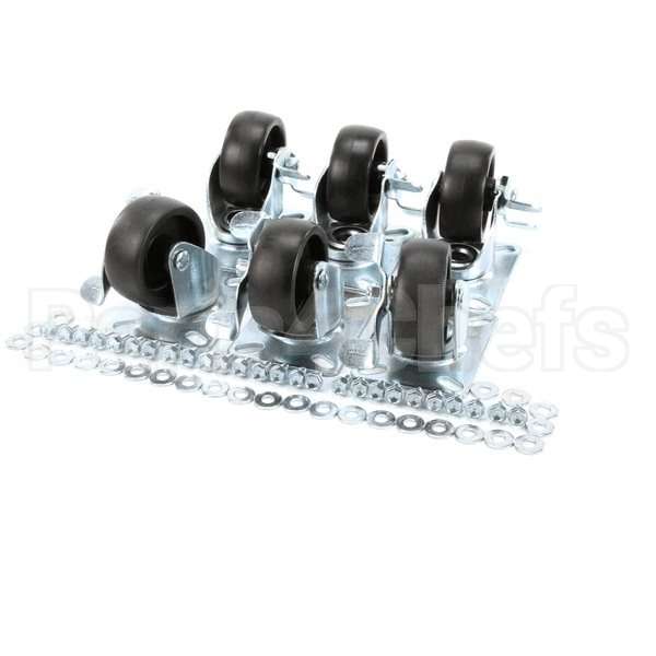 57787 Compatible Perlick Casterkit, Set Of 6, 3.75