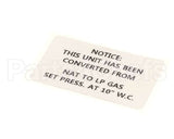 57865 Blodgett Label,Conversion Nat->Lp