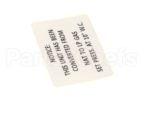57865 Blodgett Label,Conversion Nat->Lp