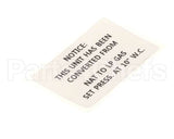 57865 Blodgett Label,Conversion Nat->Lp