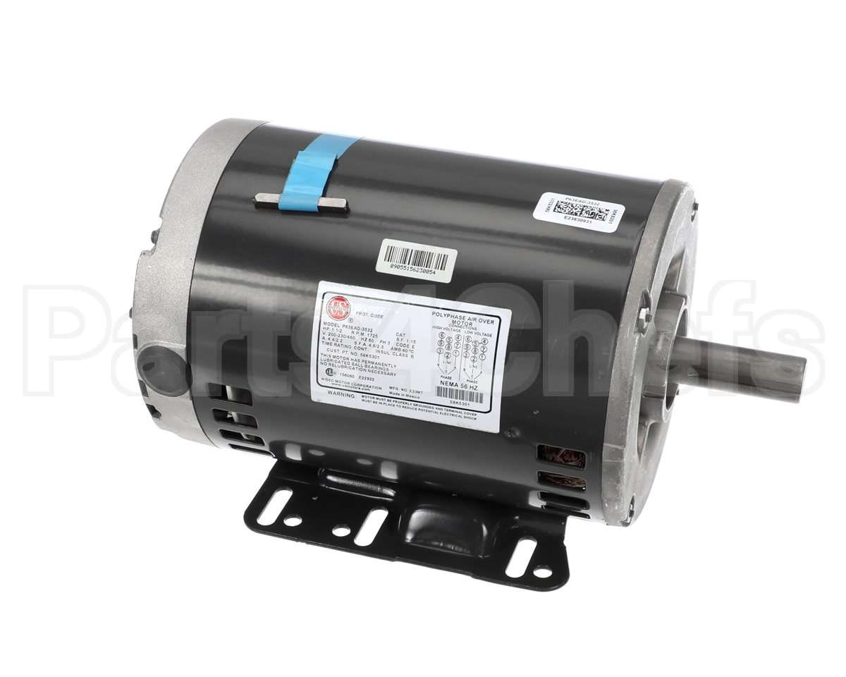 58K53 Lennox Blower Motor, 1.5 Hp, 230-460V-1Ph/3, 17