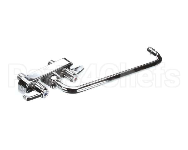 5F-4CLX12 T&S Brass Equip Workboard Faucet 4 Cc Deck Mount