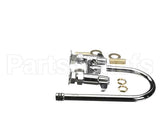 5F-4DLS05 T&S Brass 4 Deck Mount Faucet 512 Swivel Goosen