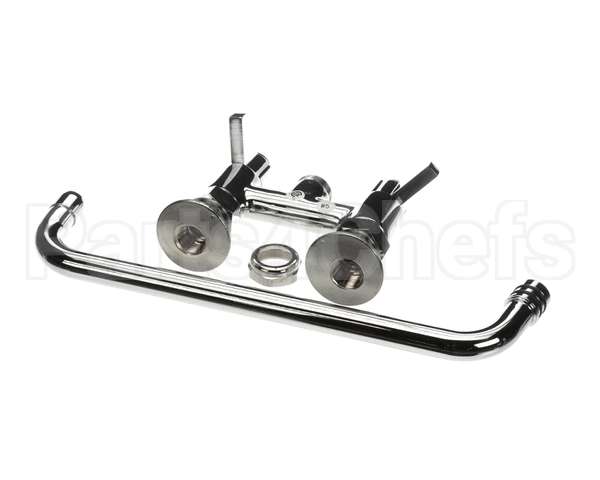 5F-4DLX12 T&S Brass Faucet Deck Mount 4 Centers 12 Swing