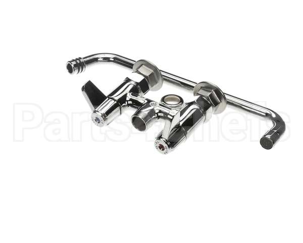 5F-4DLX12 T&S Brass Faucet Deck Mount 4 Centers 12 Swing