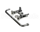5F-4DLX12 T&S Brass Faucet Deck Mount 4 Centers 12 Swing