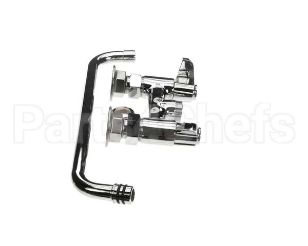 5F-4DLX12 T&S Brass Faucet Deck Mount 4 Centers 12 Swing