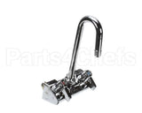 5F-4WLX03 T&S Brass Equip 4 Wall Mount Faucet W/ 3 Swivel Go