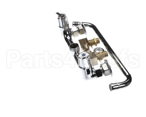 5F-8WLS12 T&S Brass 8 Wall Mount Faucet, 12 Swing Nozzle, Le