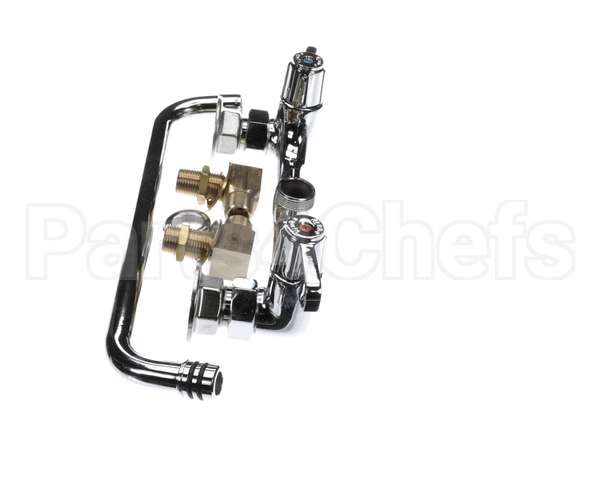 5F-8WLS12 T&S Brass 8 Wall Mount Faucet, 12 Swing Nozzle, Le